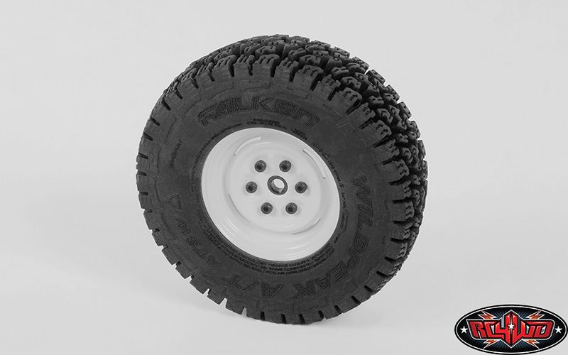 RC4WD 1.55" Vintage Yota 6 Lug Steel Beadlock Wheels (White) (4)