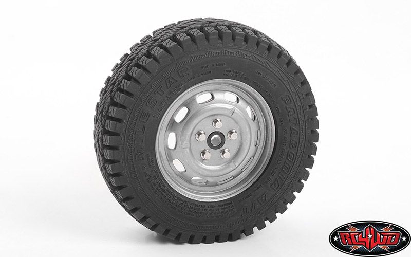 RC4WD 1.7" Stamped Steel 10-Oval Hole Wheels (Plain) (4)