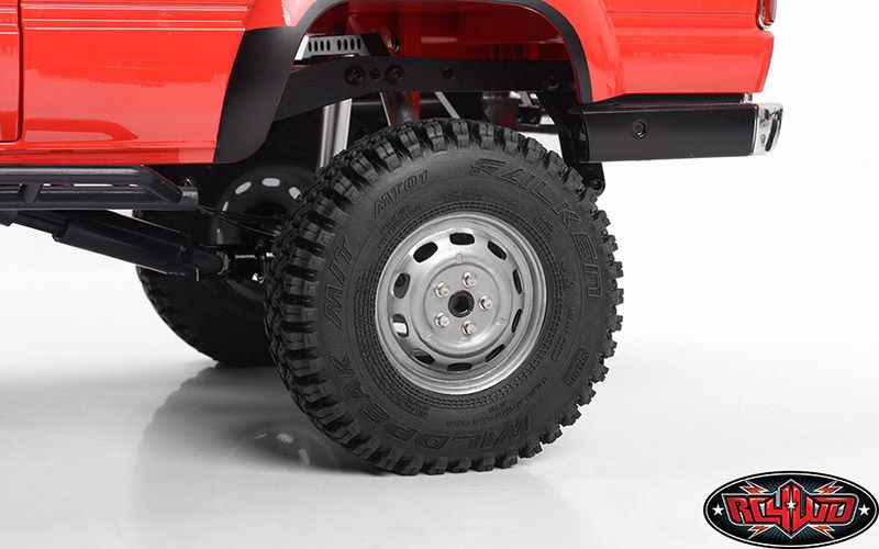 RC4WD 1.7" Stamped Steel 10-Oval Hole Wheels (Plain) (4)