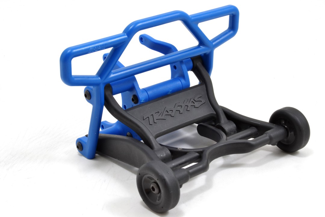 RPM Rear Bumper for Traxxas Electric Rustler - Blue