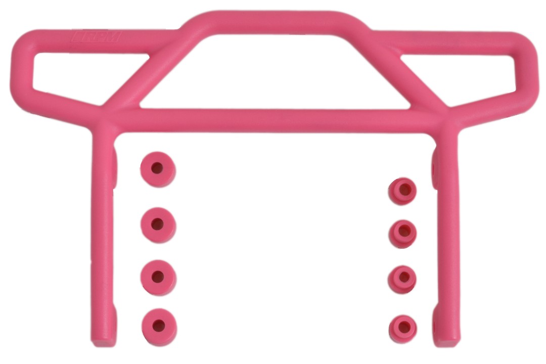 RPM Rear Bumper for Traxxas Electric Rustler - Pink - Click Image to Close