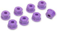 RPM Nylon Nuts 6-32 (8) - Purple