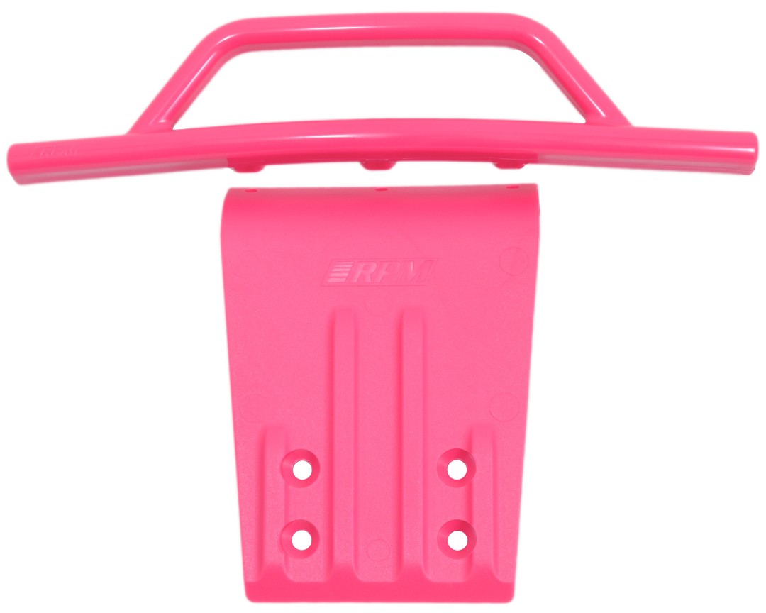 RPM Front Bumper & Bumper Skid Plate for 2wd Slash - Pink