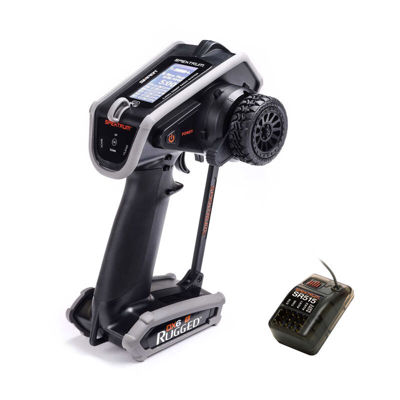Spektrum DX6 Rugged 6-Channel DSMR Transmitter with SR515 Spektrum DX6 Rugged 6-Channel DSMR Transmitter with SR515