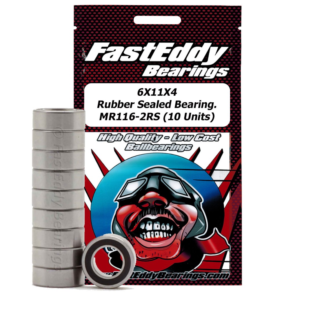 Fast Eddy Tamiya 1160 Rubber Sealed Replacement Bearing 6x11x4
