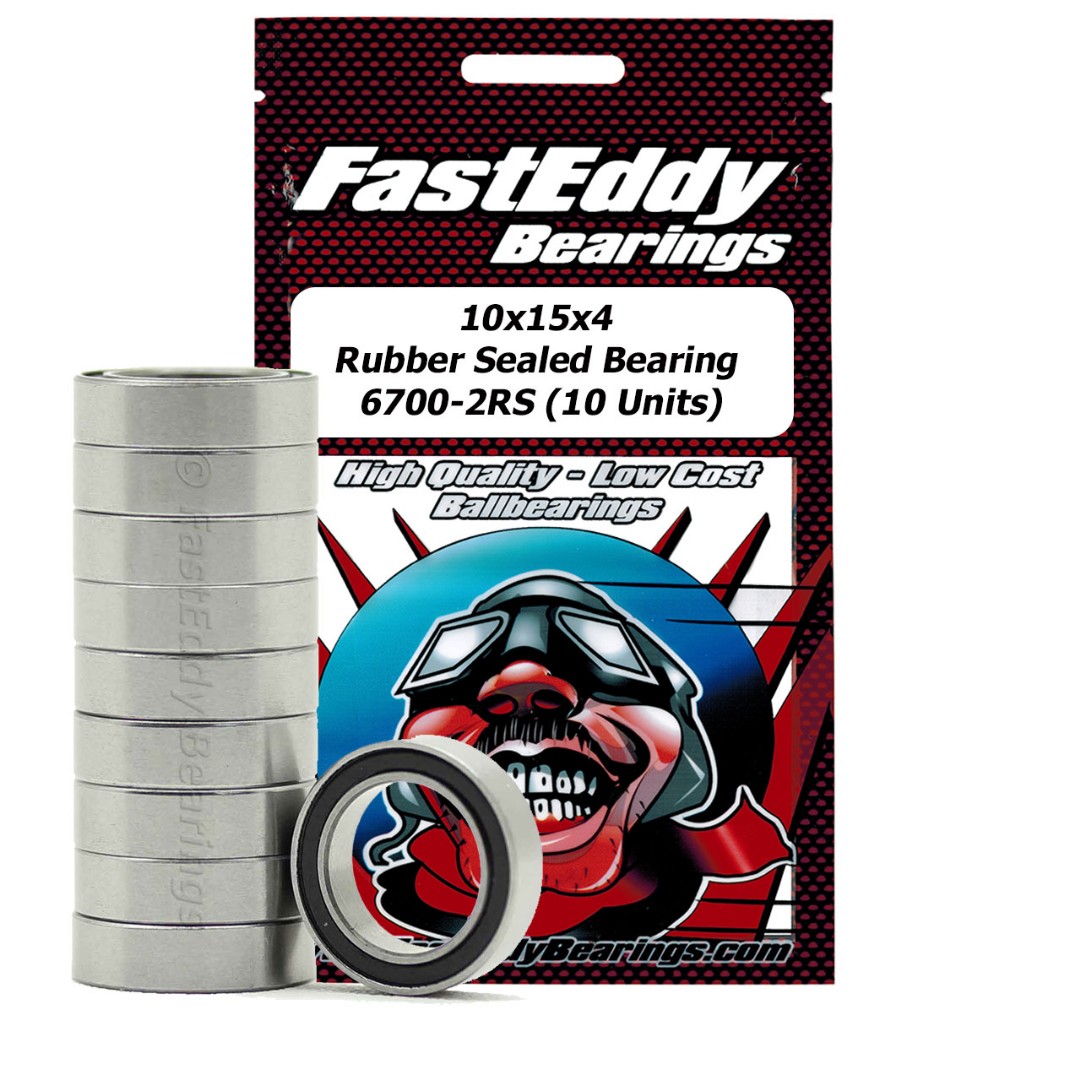 Fast Eddy Tamiya 1510 Rubber Sealed Replacement Bearing 10X15X4