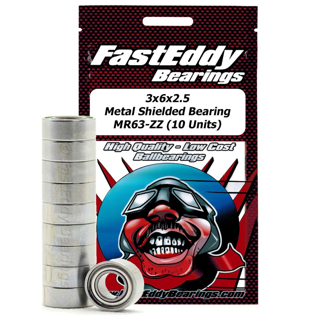 Fast Eddy Tamiya 630 Metal Shielded Replacement Bearing 3X6X2.5