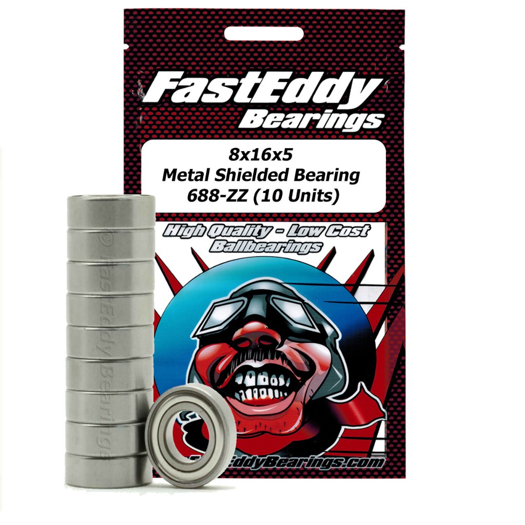 Fast Eddy Tamiya 1680 Metal Shielded Replacement Bearing 8X16X5