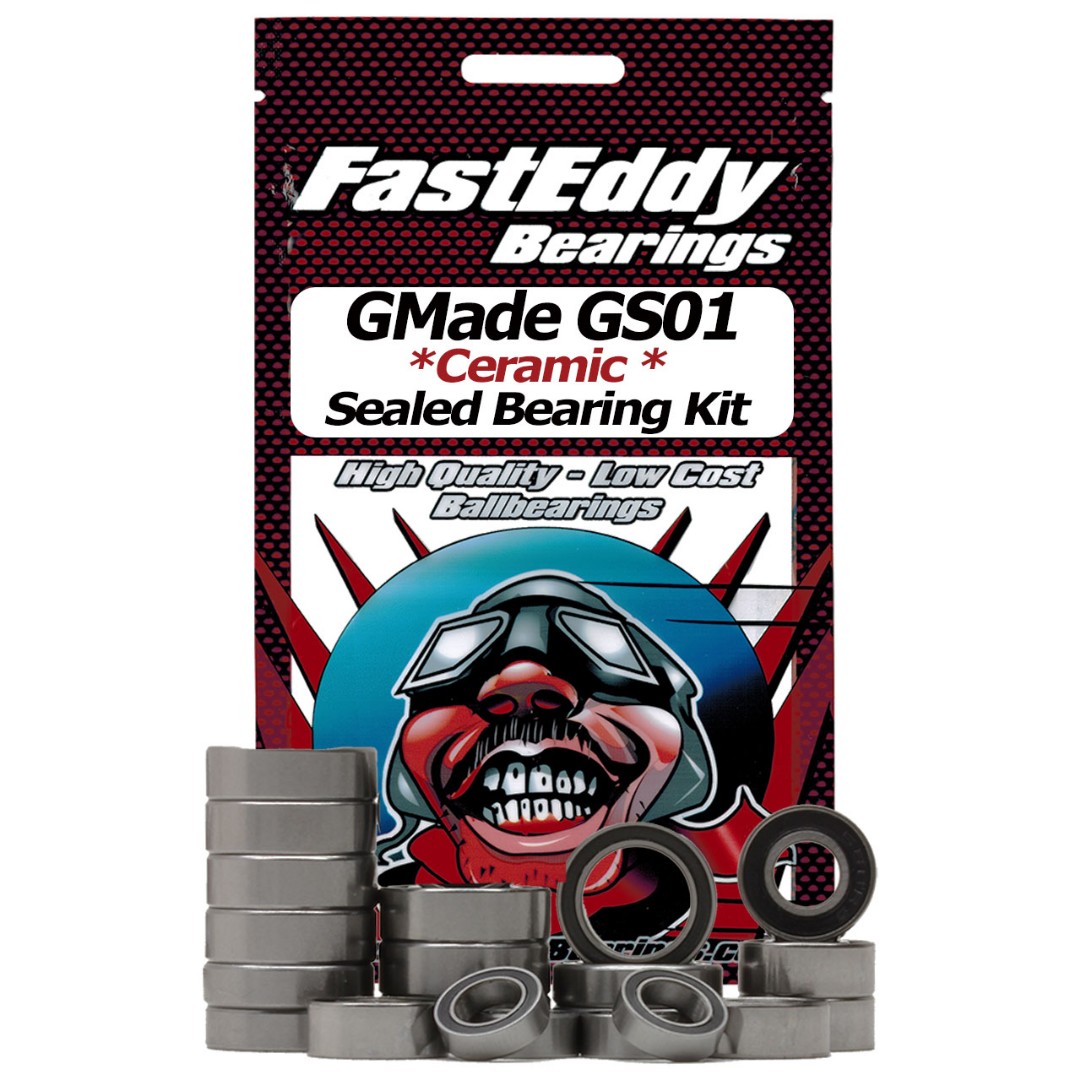 Fast Eddy GMade GS01 Sawback Ceramic Rubber Sealed Bearing Kit