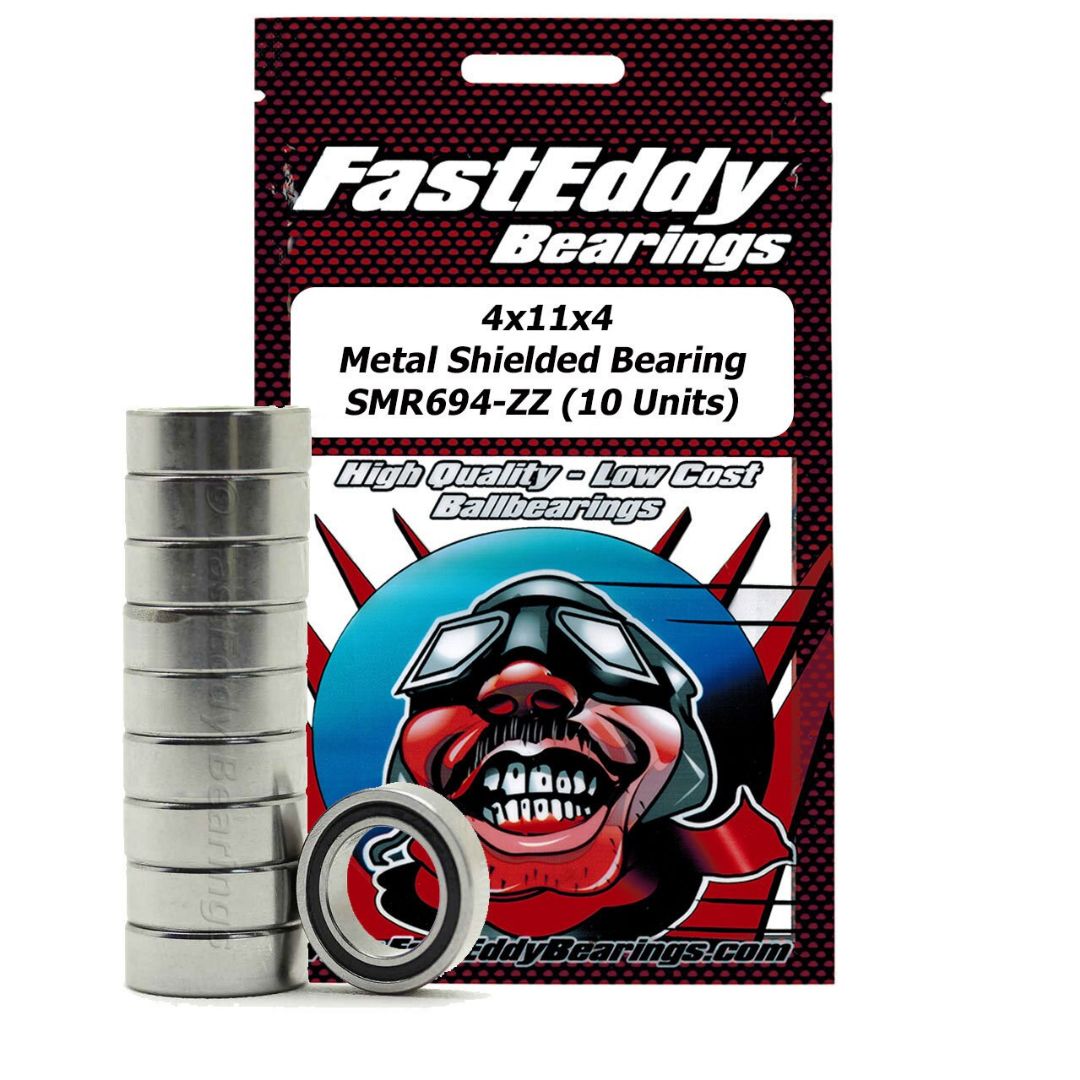 Fast Eddy 4X11X4 Metal Shielded Bearing SMR694-ZZ (10 Units) - Click Image to Close