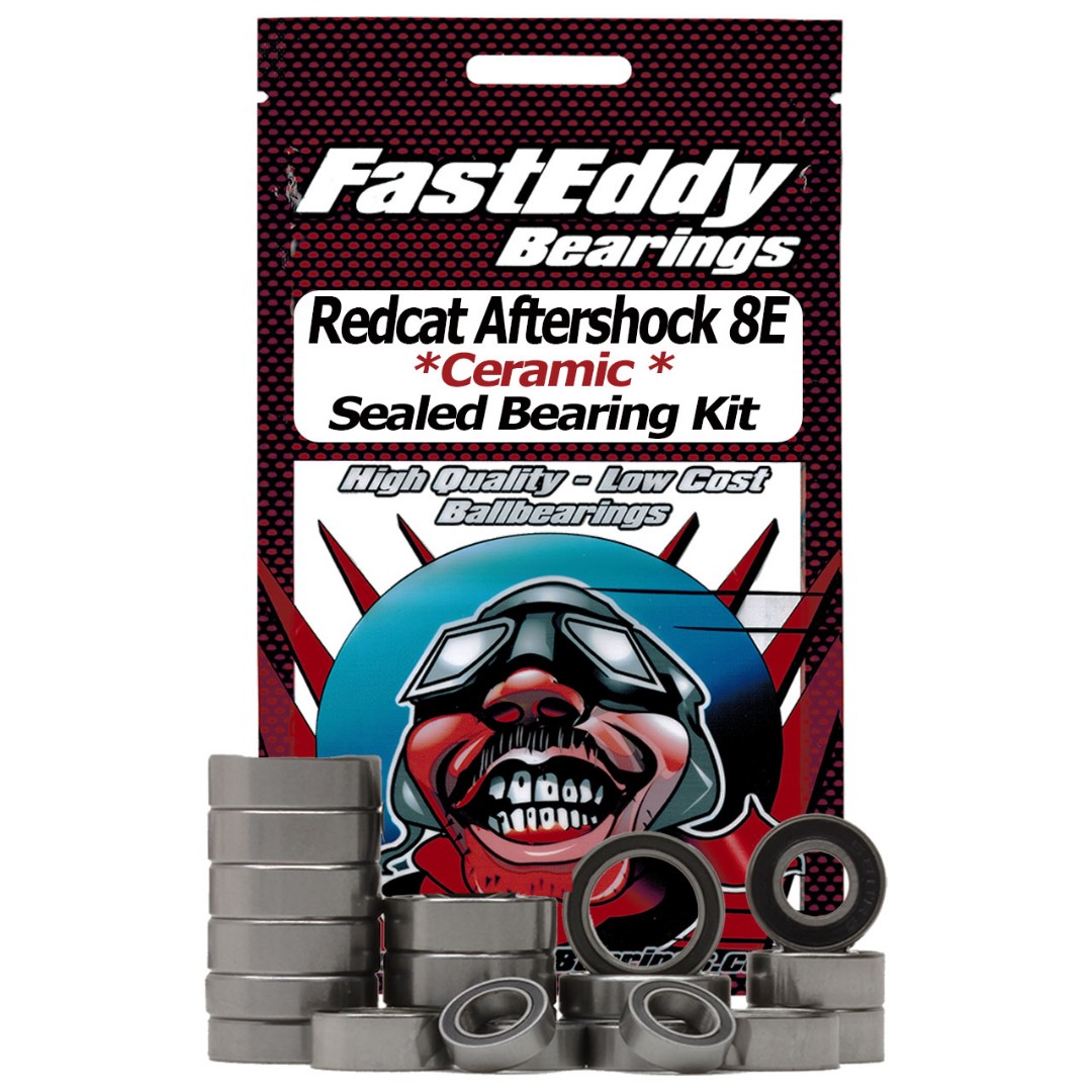 Fast Eddy Redcat Aftershock 8E Ceramic Rubber Sealed Kit