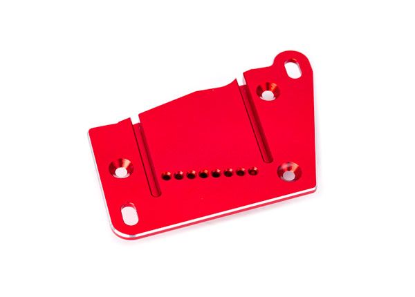 Traxxas Motor mount cap, 6061-T6 aluminum (red-anodized)