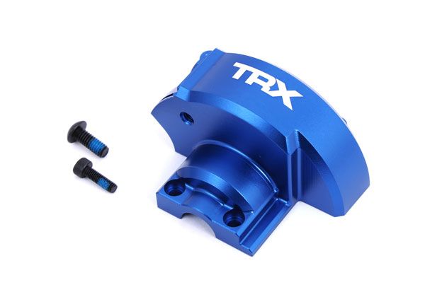 Traxxas Cover, gear (blue-anodized 6061-T6 aluminum)