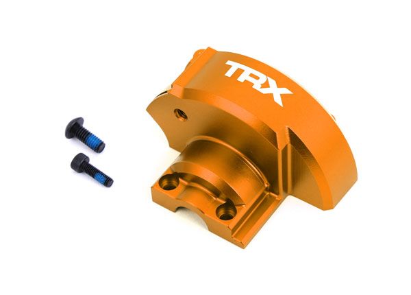 Traxxas Cover, gear (orange-anodized 6061-T6 aluminum)
