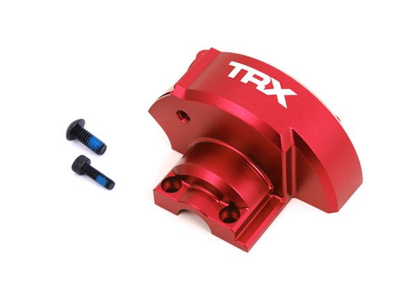 Traxxas Cover, gear (red-anodized 6061-T6 aluminum)