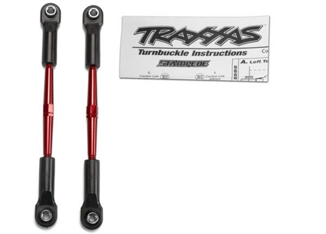 Traxxas Red Turnbuckle Set, 61mm (2)