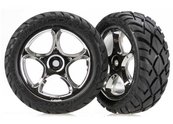 Traxxas Tires & wheels Tracer 2.2" Chrome
