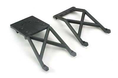 Traxxas Skid plates, front & rear (black) - Click Image to Close