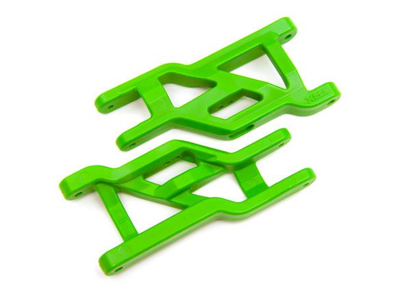 Traxxas Suspension arms, front (green) (2) (heavy duty, cold we