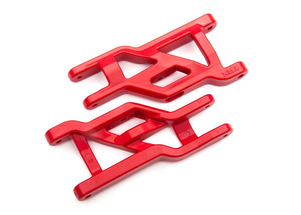 Traxxas Suspension arms, front (red) (2) (heavy duty, cold we