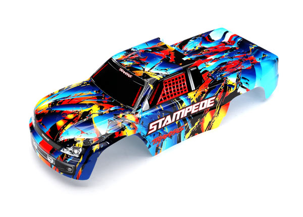Traxxas Body, Stampede, Rock n' Roll (painted, decals applied)