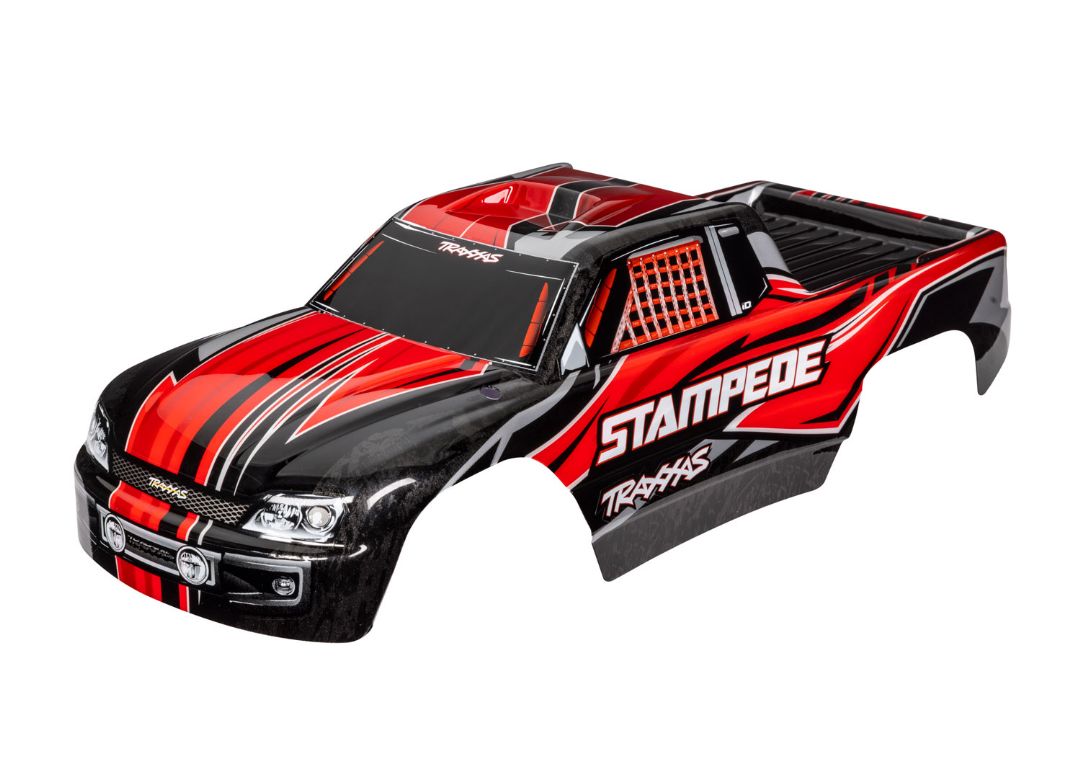 Traxxas Body, Stampede Red (Painted, Decals Applied)