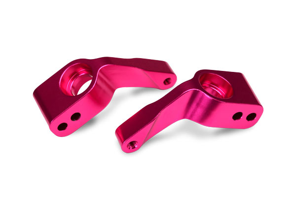 Traxxas Aluminum Stub Axle Carriers (Pink) (4) / 5x11mm bearings