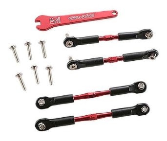 Traxxas Aluminum Turnbuckle Camber Link Set (Red) (4)