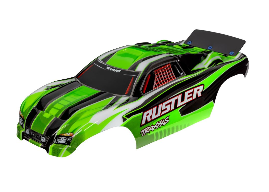 Traxxas Body, Rustler Green (Painted, Decals Applied)