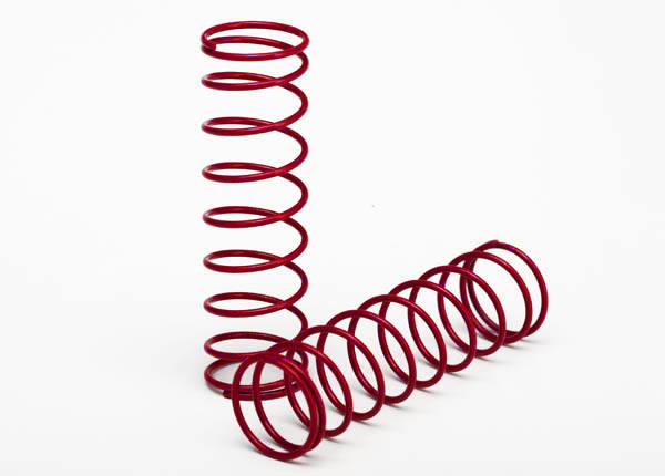 Traxxas Springs, front (red) (2)
