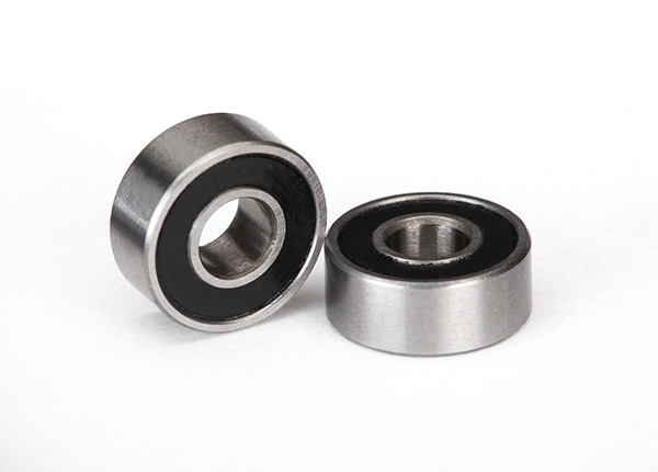 Traxxas Ball bearing, Black rubber sealed (4x10x4mm) (2)