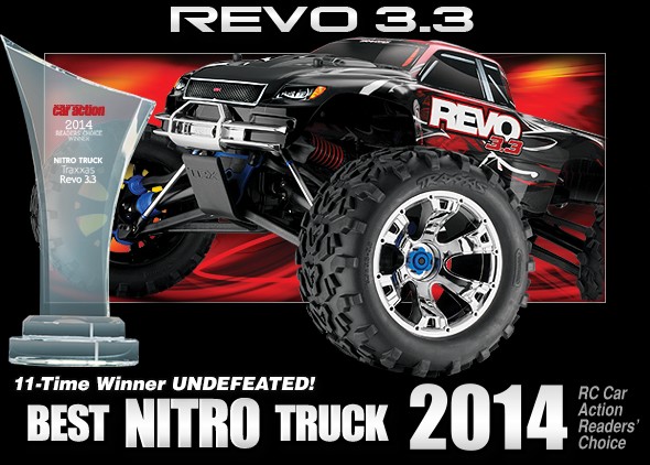 Traxxas Revo 3.3 4WD RTR Nitro Monster Truck - Blue