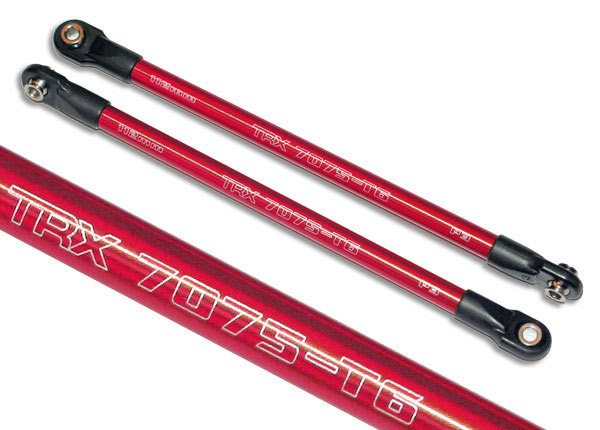 Traxxas Push rod (aluminum) (assembled with rod ends) (2) (red)