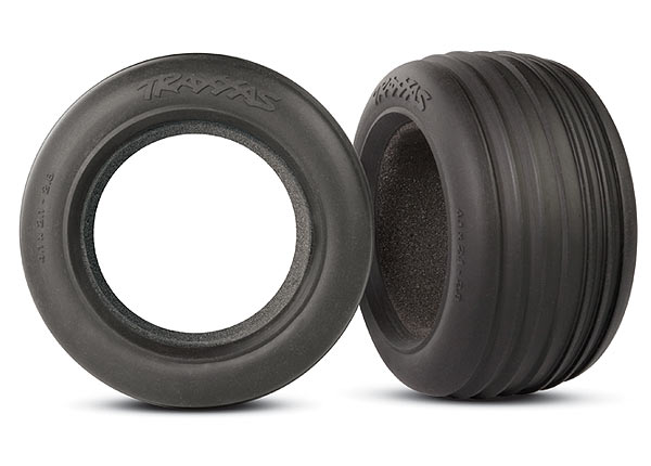 Traxxas Tires, Ribbed 2.8" (2)/ Foam Inserts (2)