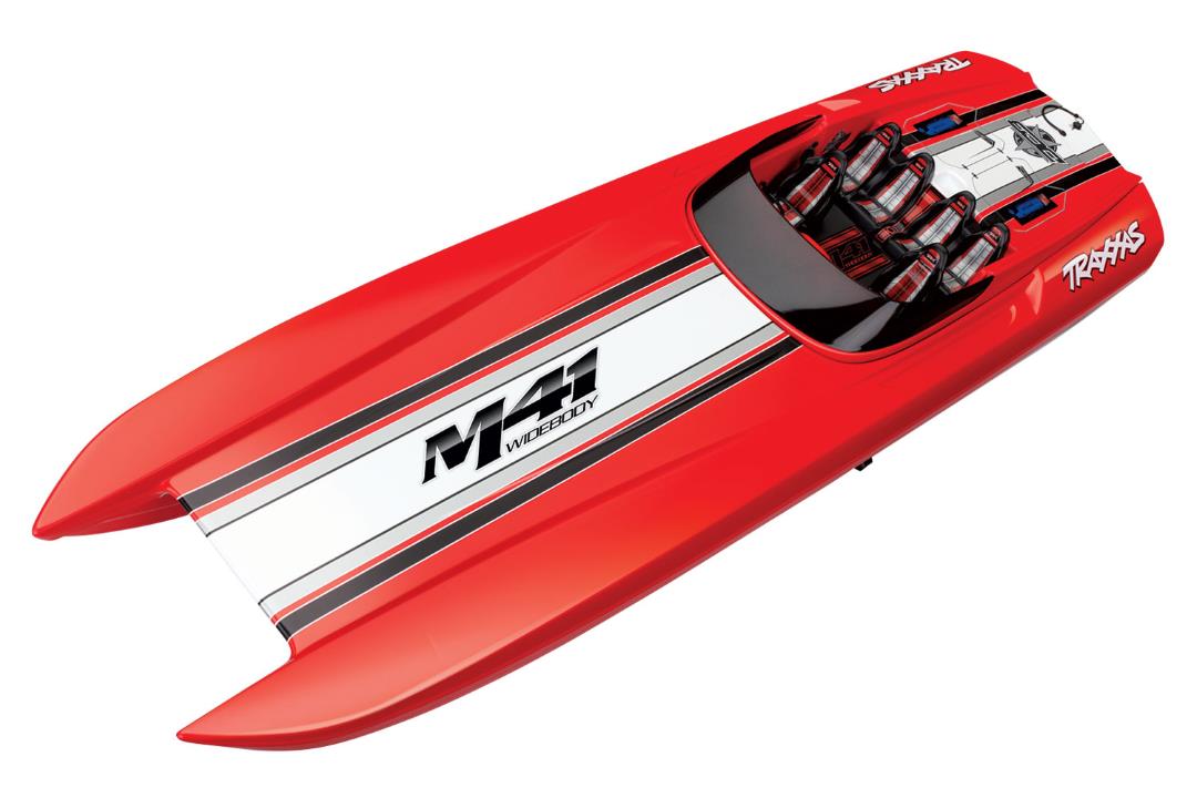 Traxxas DCB M41 Widebody 40" Catamaran Race Boat Red Traxxas DCB M41 Widebody 40" Catamaran Race Boat Red