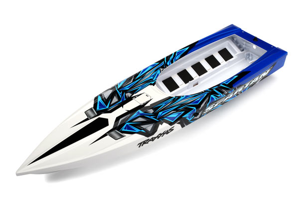 Traxxas Hull, Spartan, blue graphics (fully assembled)