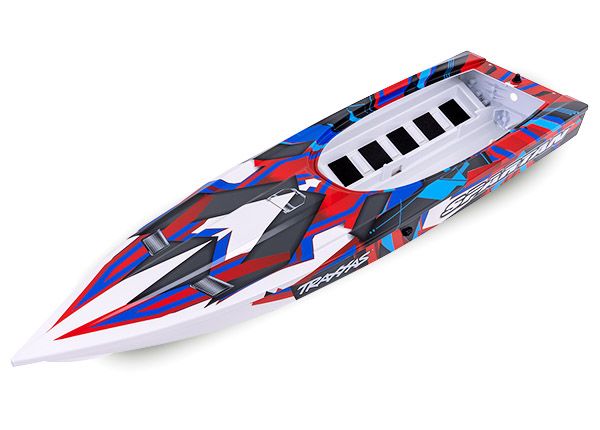 Traxxas Hull, Spartan, Red Graphics (Fully Assembled)