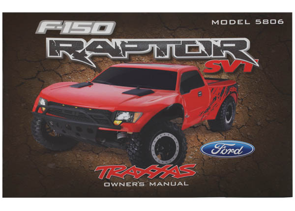 Traxxas Owner's Manual, Ford Raptor