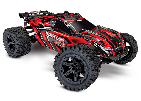 Traxxas Rustler 4X4 1/10 4WD StadiumTruck RTR - Red Traxxas Rustler 4X4 1/10 4WD StadiumTruck RTR - Red