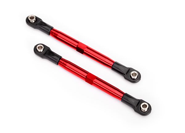 Traxxas Toe Links 87mm,Front/Rear - Red Aluminum