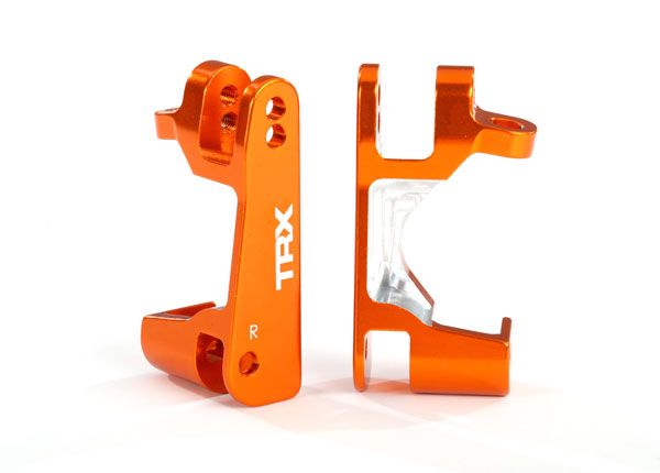Traxxas Aluminum Caster Block Set (2) (Orange) - Click Image to Close