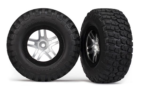 Traxxas Traxxas BFGoodrich Mud TA Rear Tires (2) (Satin Chrome)
