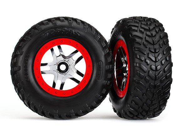 Traxxas Tires & Wheels, Assembled, Glued (S1 Compound)