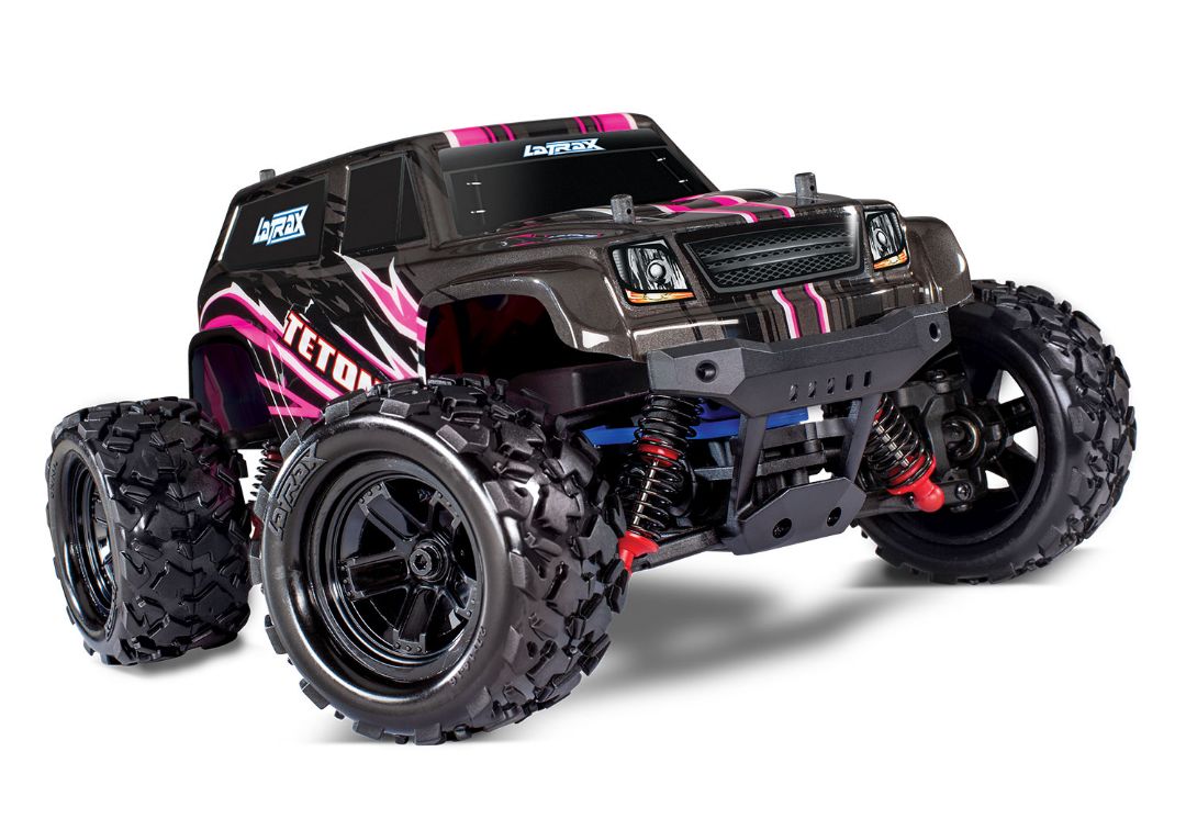 Traxxas LaTrax Teton 1/18 4WD RTR Monster Truck Pink - Click Image to Close