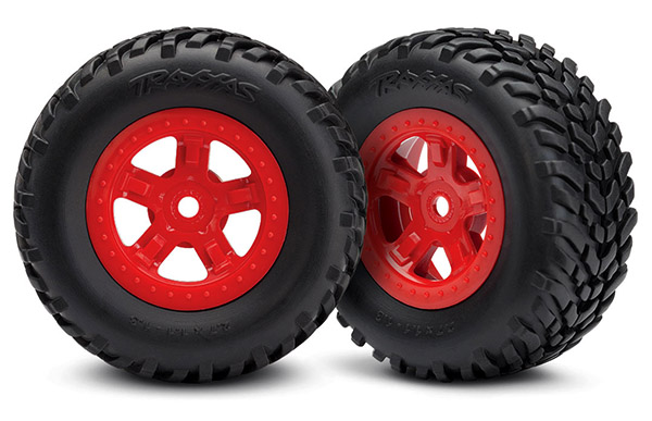 Traxxas Tires and wheels, assembled, glued