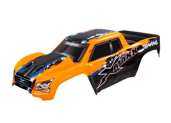 Traxxas Body, X-Maxx, orange (painted, decals applied) (assemble