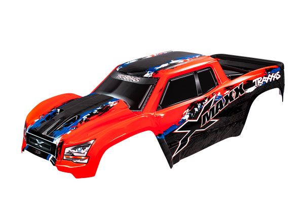 Traxxas Body, X-Maxx, red (painted, decals applied) (assembled