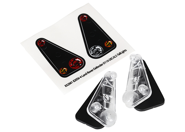 Traxxas Tail light housing (2)/ lens (2)/ decals (left & right)
