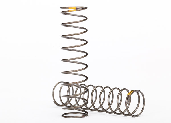 Traxxas Springs, shock (natural finish) (GTS) (0.22 rate, yellow