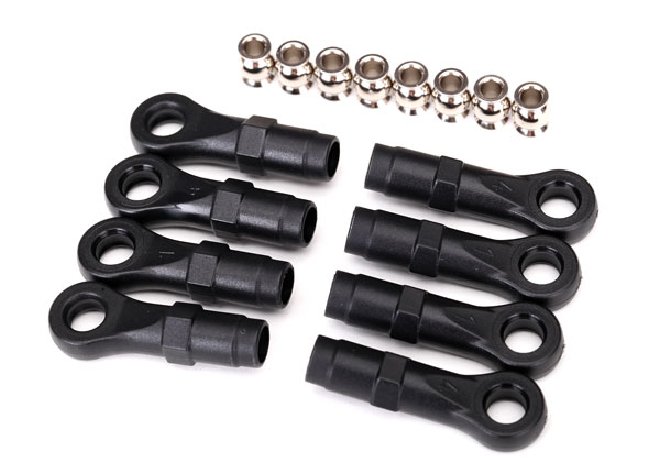 Traxxas Rod ends, extended (standard (4), angled (4))/ hollow ba